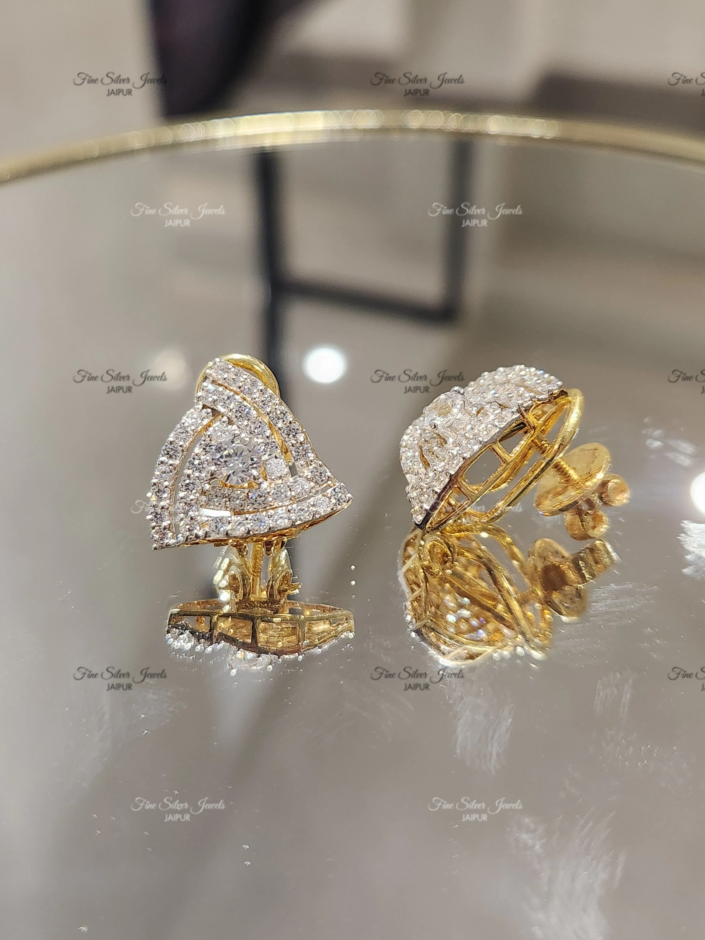 925 Silver Chanderi Earrings