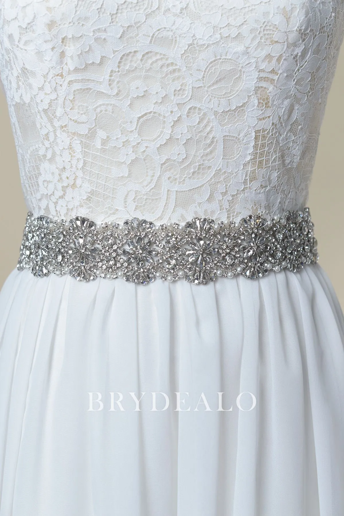Best Sophisticated Crystals Pearls Bridal Sash