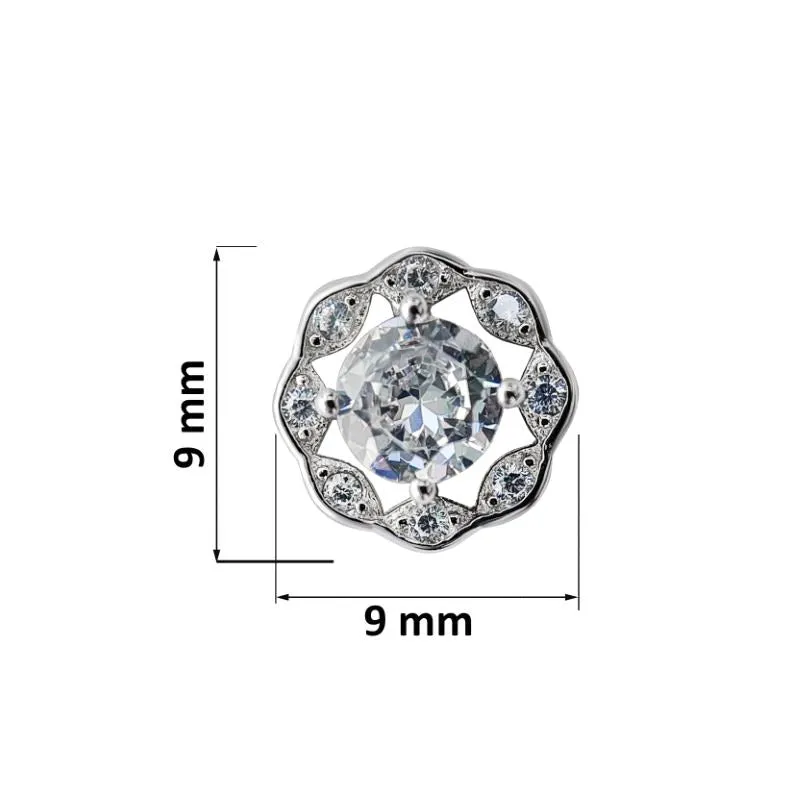 Classic Round Silver Earring Studs