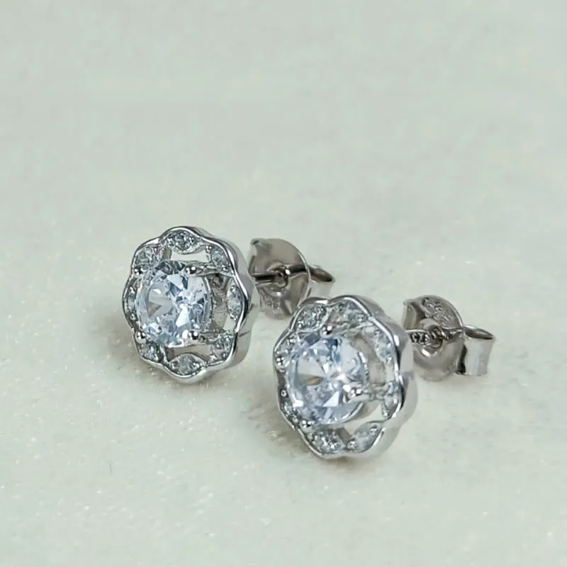 Classic Round Silver Earring Studs