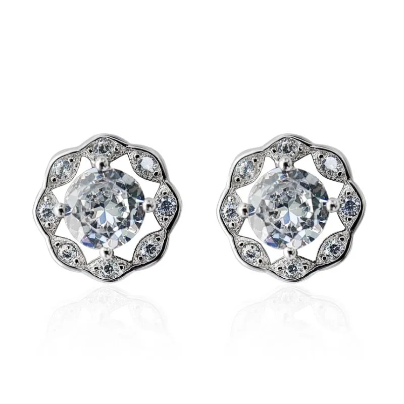 Classic Round Silver Earring Studs