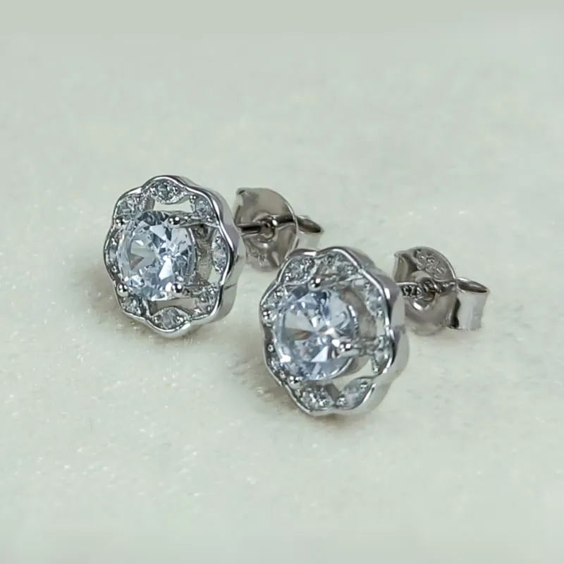 Classic Round Silver Earring Studs