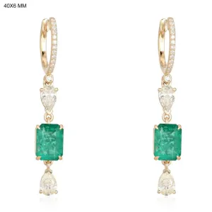 Diamond Sophisticated Drop Earrings