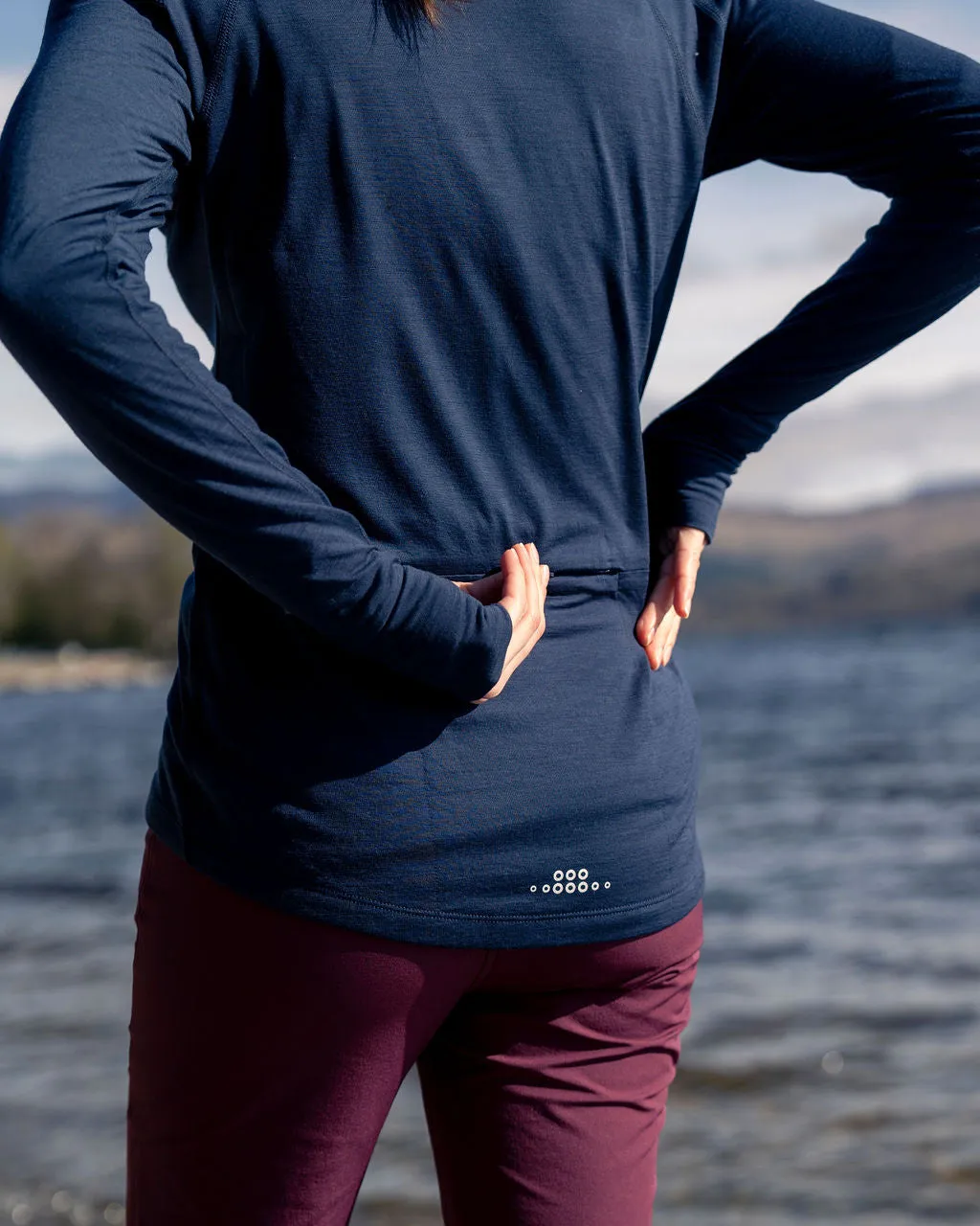 Iona Merino-Lite Zip Neck Top