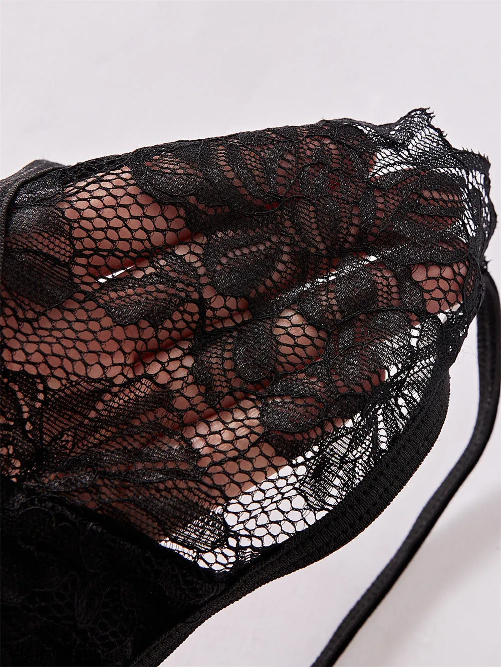 Midnight Pearl Chain Lace Panty