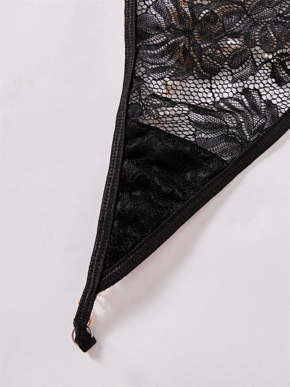 Midnight Pearl Chain Lace Panty