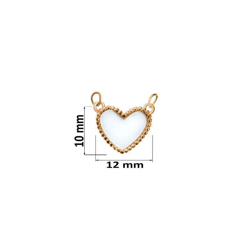 Mother of Pearl Dual colour Heart Necklace
