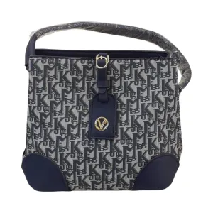 Navy Monogram Tote Bag