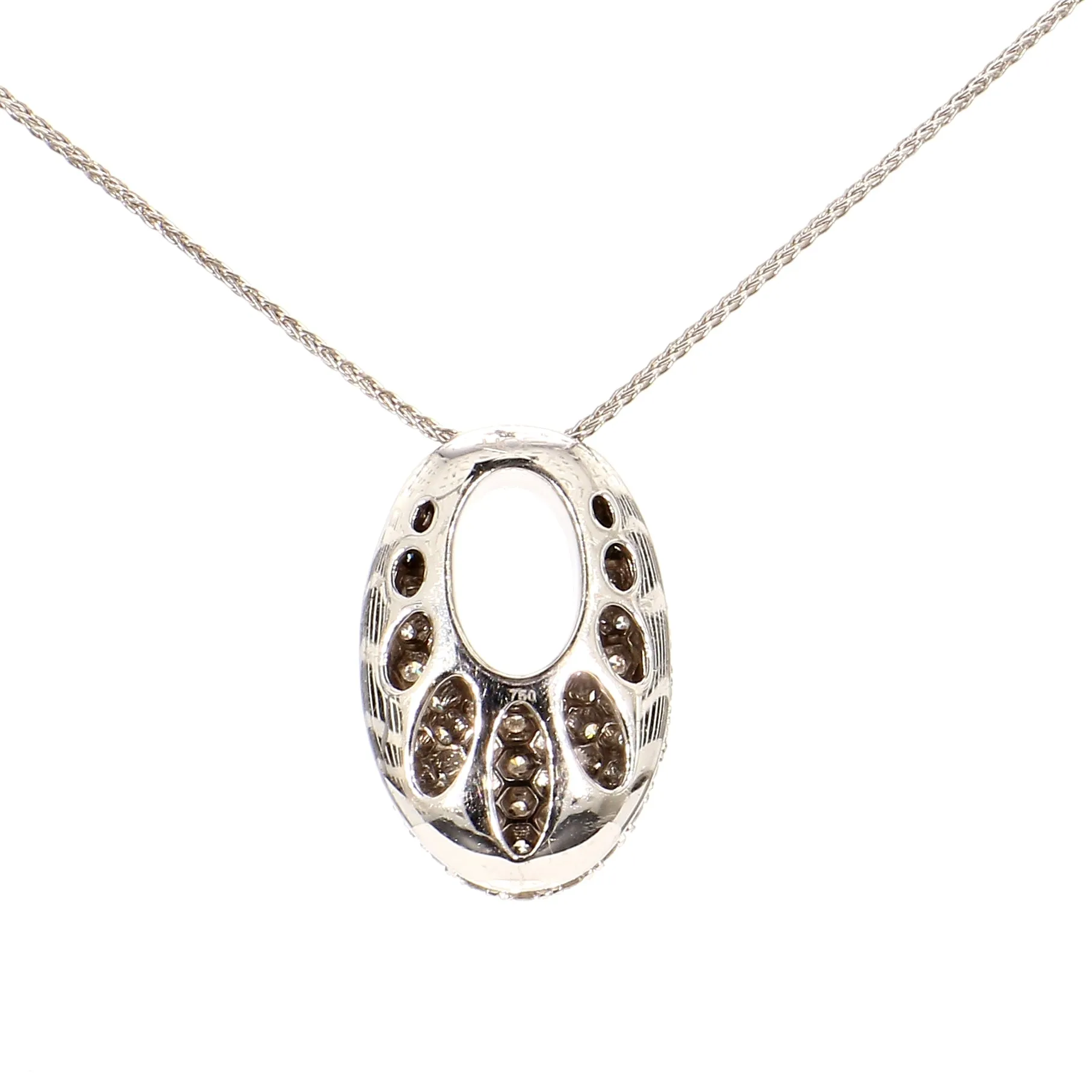 Oval Diamond Necklace