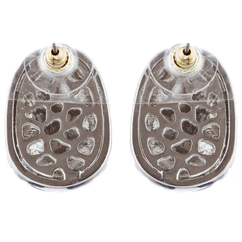 Sophisticated Classic Gorgeous Two-Tone Crystal Rhinestone Earrings E993 GDSV