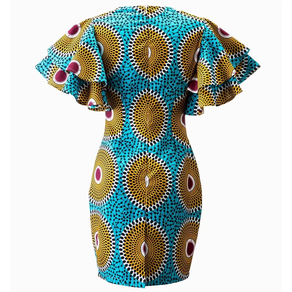 Thrills Ankara Print Slim Fitting Dress | CATICA Couture
