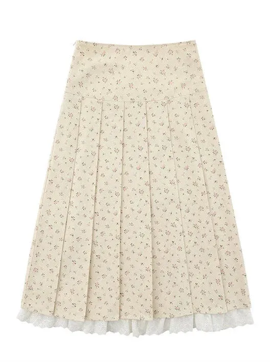 Zip Pleated Lace Jacket Small Short/Long   Rollal Skirt